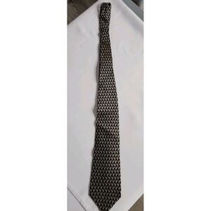 Vintage  Embassy Row Geometric Silk Tie Hand Sewn‎ USA Made